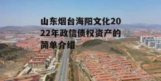 山东烟台海阳文化2022年政信债权资产的简单介绍