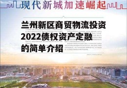 兰州新区商贸物流投资2022债权资产定融的简单介绍