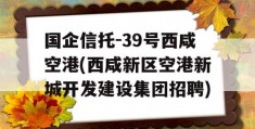 国企信托-39号西咸空港(西咸新区空港新城开发建设集团招聘)