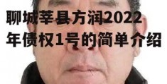 聊城莘县方润2022年债权1号的简单介绍