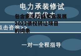 包含重庆万盛实业发展2022债权转让项目的词条