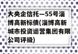 大央企信托—55号淄博高新标债(淄博高新城市投资运营集团有限公司评级)