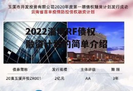 2022淄博RF债权融资计划的简单介绍