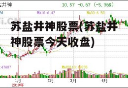 苏盐井神股票(苏盐井神股票今天收盘)