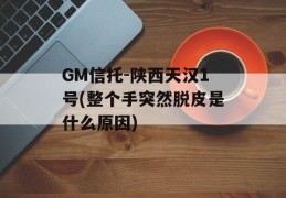 GM信托-陕西天汉1号(整个手突然脱皮是什么原因)