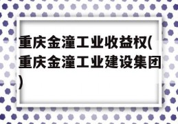 重庆金潼工业收益权(重庆金潼工业建设集团)