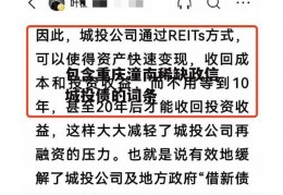 包含重庆潼南稀缺政信城投债的词条