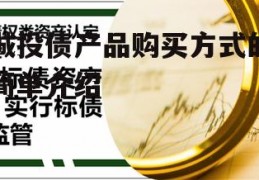 城投债产品购买方式的简单介绍