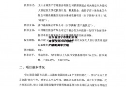 山东省济宁市唐口开发建设投资2022债权产品的简单介绍