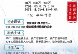 包含国企+央企信托—亭湖区非标政信的词条