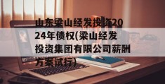 山东梁山经发投资2024年债权(梁山经发投资集团有限公司薪酬方案试行)