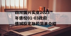 四川国兴实业2023年债权01-03政府债城投定融的简单介绍