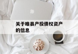 关于睢县产投债权资产的信息