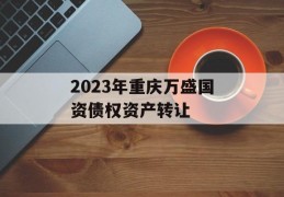 2023年重庆万盛国资债权资产转让