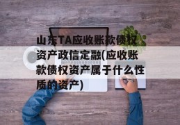 山东TA应收账款债权资产政信定融(应收账款债权资产属于什么性质的资产)