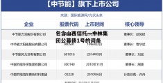 包含山西信托—中林集团公募债1号的词条