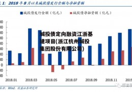 城投债定向融资江浙基建项目(浙江杭州城投集团股份有限公司)