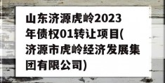 山东济源虎岭2023年债权01转让项目(济源市虎岭经济发展集团有限公司)