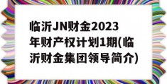 临沂JN财金2023年财产权计划1期(临沂财金集团领导简介)