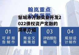 邹城市万融实业开发2022债权资产定融的简单介绍