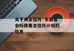 关于央企信托·东部省会标债集合信托计划的信息