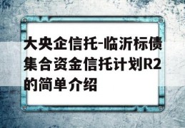 大央企信托-临沂标债集合资金信托计划R2的简单介绍