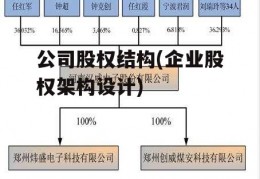 公司股权结构(企业股权架构设计)