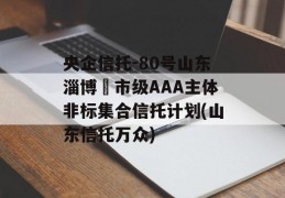 央企信托-80号山东淄博‬市级AAA主体非标集合信托计划(山东信托万众)