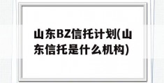 山东BZ信托计划(山东信托是什么机构)