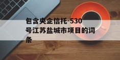 包含央企信托-530号江苏盐城市项目的词条