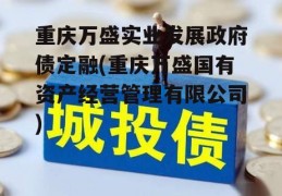 重庆万盛实业发展政府债定融(重庆万盛国有资产经营管理有限公司)