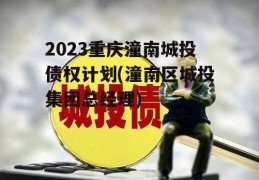 2023重庆潼南城投债权计划(潼南区城投集团总经理)