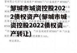 邹城市城资控股2022债权资产(邹城市城资控股2022债权资产转让)