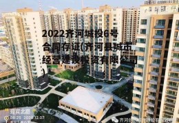 2022齐河城投6号合同存证(齐河县城市经营建设投资有限公司)