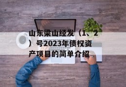 山东梁山经发（1、2）号2023年债权资产项目的简单介绍