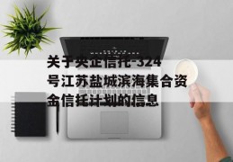 关于央企信托-324号江苏盐城滨海集合资金信托计划的信息