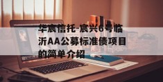 华宸信托-宸兴6号临沂AA公募标准债项目的简单介绍