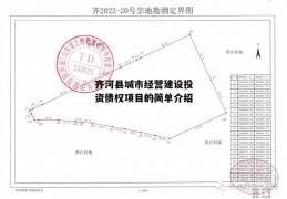 齐河县城市经营建设投资债权项目的简单介绍