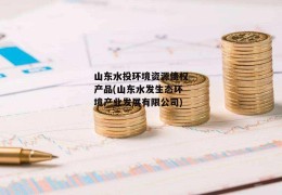 山东水投环境资源债权产品(山东水发生态环境产业发展有限公司)