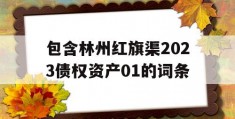 包含林州红旗渠2023债权资产01的词条