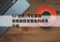 SJ-远航1号私募固定收益投资基金的简单介绍