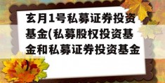 玄月1号私募证券投资基金(私募股权投资基金和私募证券投资基金)