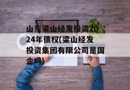 山东梁山经发投资2024年债权(梁山经发投资集团有限公司是国企吗)