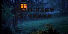 关于TJBC开发区债权资产定融的信息