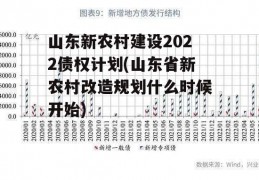 山东新农村建设2022债权计划(山东省新农村改造规划什么时候开始)