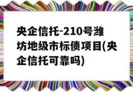 央企信托-210号潍坊地级市标债项目(央企信托可靠吗)