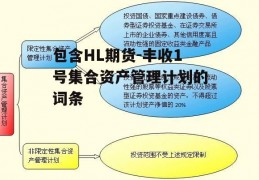 包含HL期货-丰收1号集合资产管理计划的词条