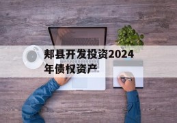 郏县开发投资2024年债权资产