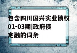 包含四川国兴实业债权01-03期|政府债定融的词条