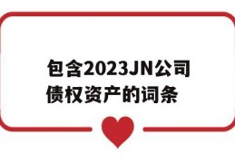 包含2023JN公司债权资产的词条